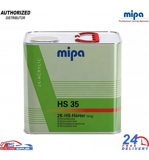 MIPA HS35 2K HS Acrylic Hardener 2.5L Slow - For OC, CC9, CX4, CC12